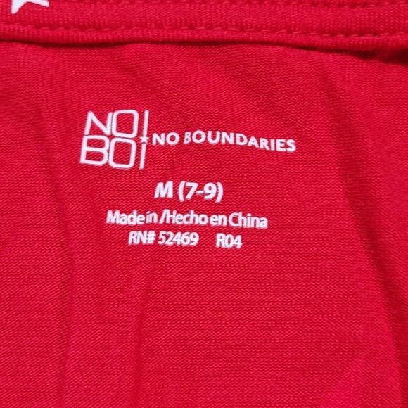 🔺️Red Star Spangled Vneck Short Sleeve Top Medium - Picture 7 of 9